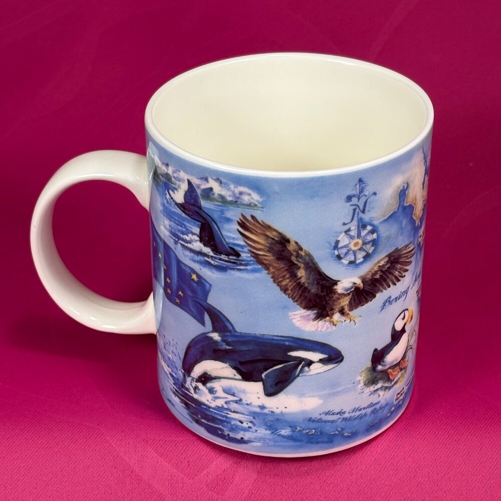 Artic Circle colorful Alaska wildlife coffee mug